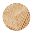 Table basse bali & pari Bella en rotin naturel et bois d'acajou naturel : 45 cm de hauteur, aucun assemblage requis