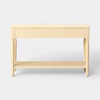 Console en bois tourné avec deux tiroirs Naturel - Threshold™