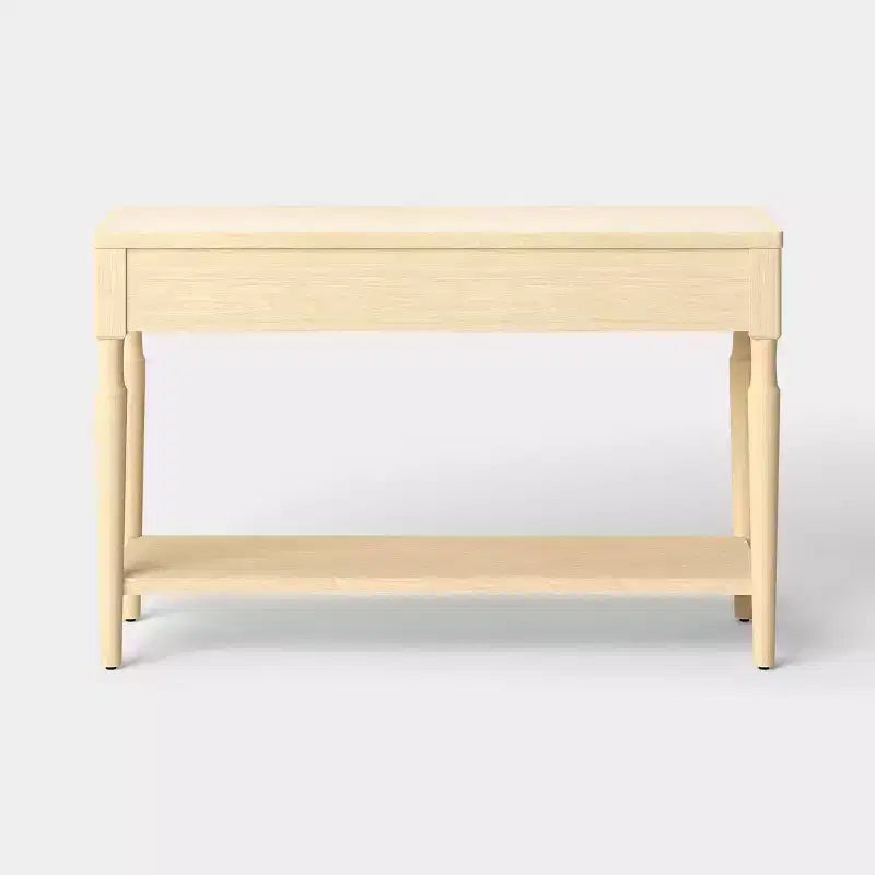 Console en bois tourné avec deux tiroirs Naturel - Threshold™