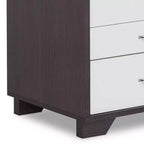 Table d'appoint Eloy 20" blanc/noir - Acme Furniture : Design rectangulaire moderne, cadre en MDF, plateau en bois composite, rangement avec tiroir