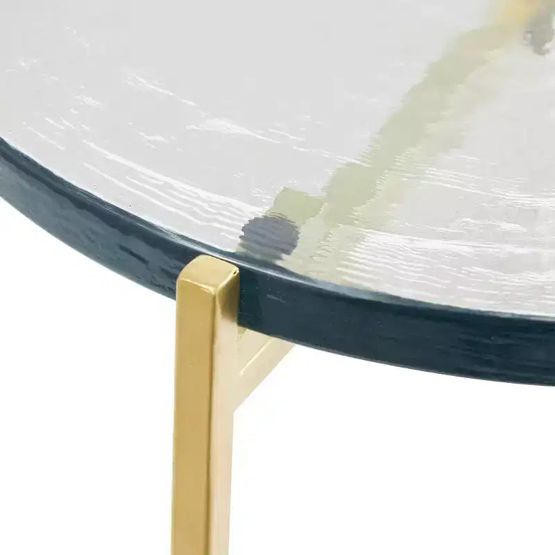 Olivia & May Table d'appoint en métal en forme de X : Aucun assemblage requis, utilisation en intérieur, cadre en fer, hauteur de 62 cm