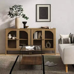 Meuble console Nathan James Mason avec portes marron