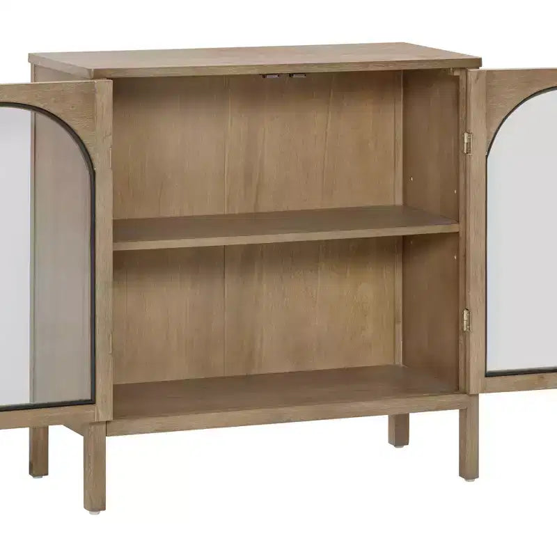 Meuble console Nathan James Mason avec portes marron