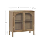 Meuble console Nathan James Mason avec portes marron
