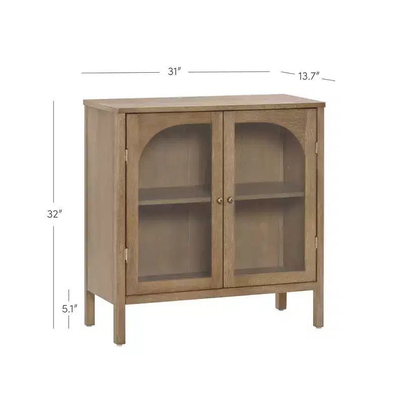 Meuble console Nathan James Mason avec portes marron