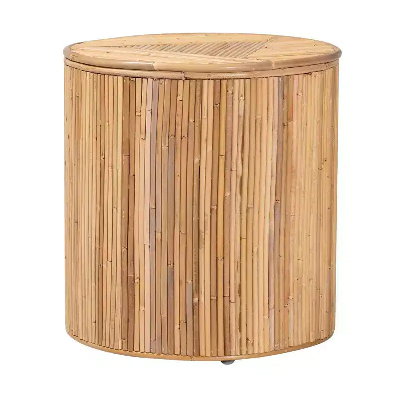 bali & pari Milagra Natural Rattan Coffee Table: Bohemian, No Assembly, Indonesia Crafted