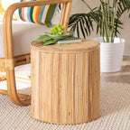 bali & pari Milagra Table basse en rotin naturel : Bohème, aucun assemblage requis, fabriquée en Indonésie