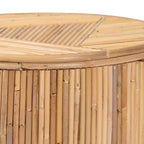 bali & pari Milagra Table basse en rotin naturel : Bohème, aucun assemblage requis, fabriquée en Indonésie
