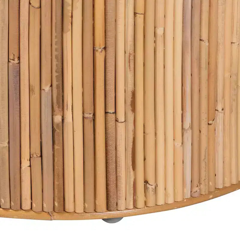 bali & pari Milagra Table basse en rotin naturel : Bohème, aucun assemblage requis, fabriquée en Indonésie