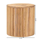 bali & pari Milagra Table basse en rotin naturel : Bohème, aucun assemblage requis, fabriquée en Indonésie