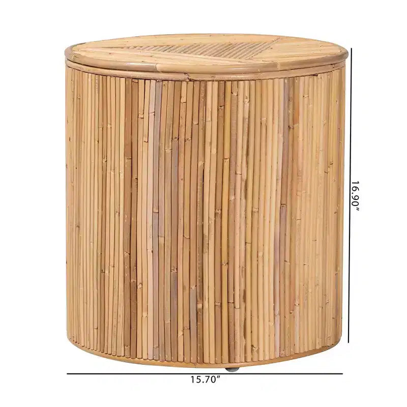 bali & pari Milagra Table basse en rotin naturel : Bohème, aucun assemblage requis, fabriquée en Indonésie