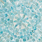 Table d'appoint Olesia Mother of Pearl de Baxton Studio : Bohème, dessus octogonal, aucun assemblage requis