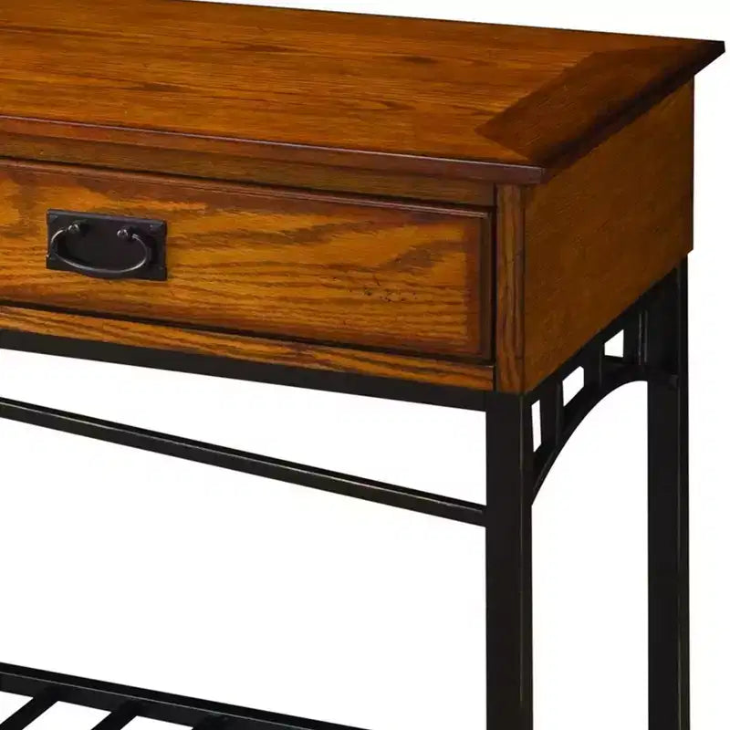 Console moderne artisanale marron - Homestyles
