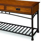 Console moderne artisanale marron - Homestyles