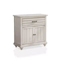 HOMES: Inside + Out Longo Hallway Cabinet Antique White: Birch Frame, Adjustable Shelves, Anti-Tip Hardware, Transitional Style