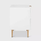 Table de chevet 2 tiroirs Jolie blanc - Adore Decor