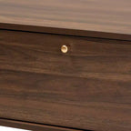 Table basse moderne du milieu du siècle Edel Noyer/Brun/Doré - Baxton Studio