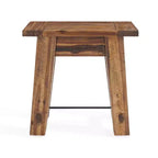 Table d'appoint Durango en bois industriel marron foncé - Alaterre Furniture : Acacia rustique, milieu de siècle moderne