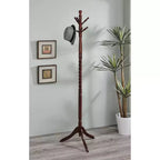 Porte-manteau torsadé en bois de cerisier de 71,5 po - Ore International