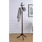 Porte-manteau torsadé en bois de cerisier de 71,5 po - Ore International