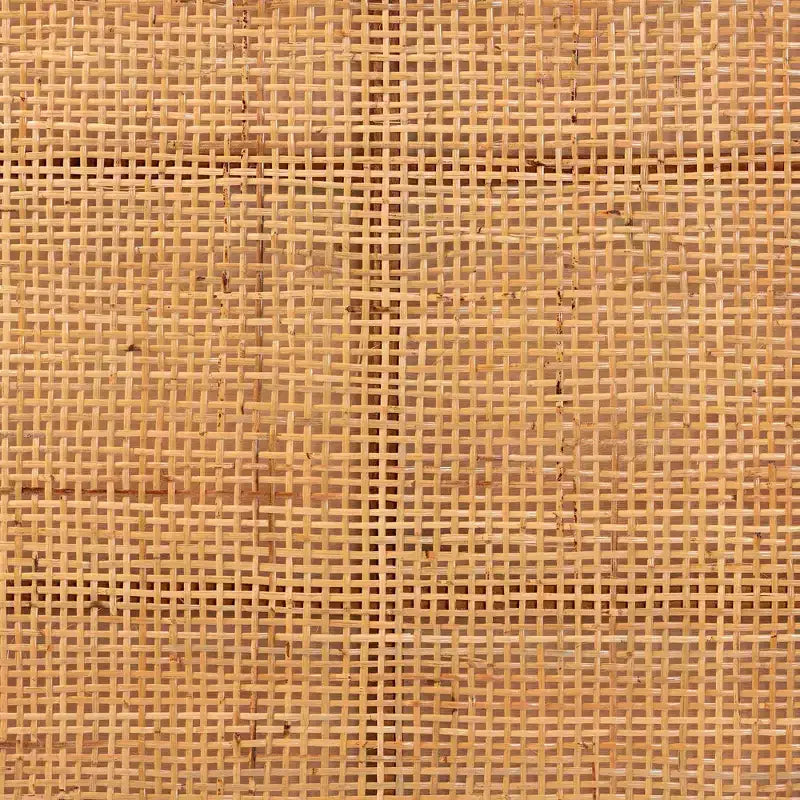 bali et pari Tête de lit Queen Size en rotin Caspia et bois d'acajou Miel clair/Teck rouge