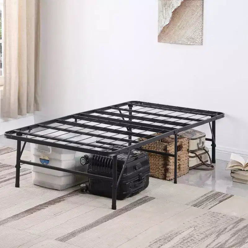 Cadre de lit double Brassex Ellison noir