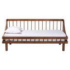 Lit de repos simple Baxton Studio Helio en bois noyer brun