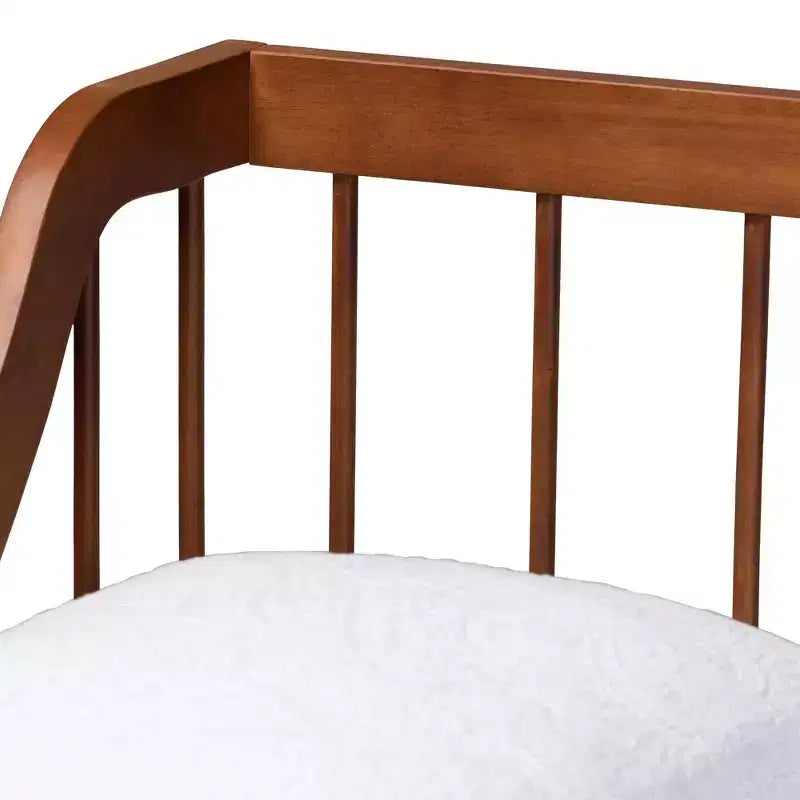 Lit de repos simple Baxton Studio Helio en bois noyer brun