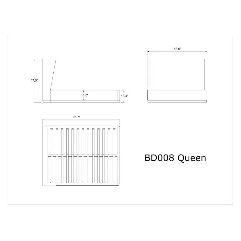 Lit rembourré Queen Lenyx de Manhattan Comfort, couleur crème : Similicuir, plateforme, aucun sommier tapissier requis