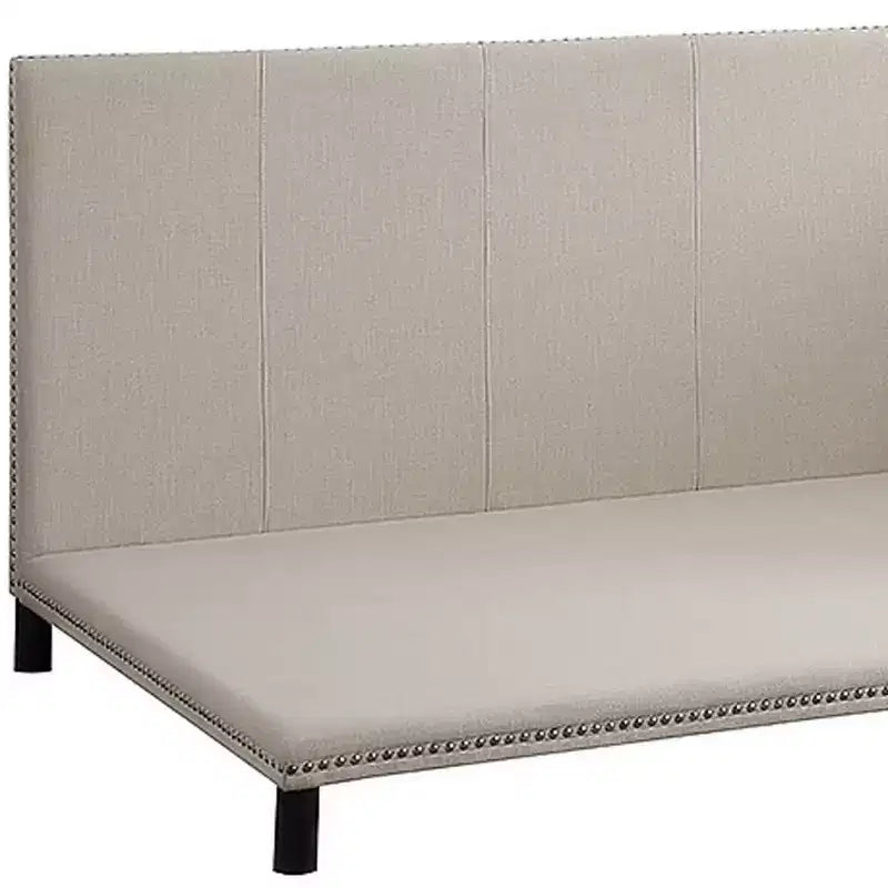 Lit complet Yinbella Acme Furniture en lin beige