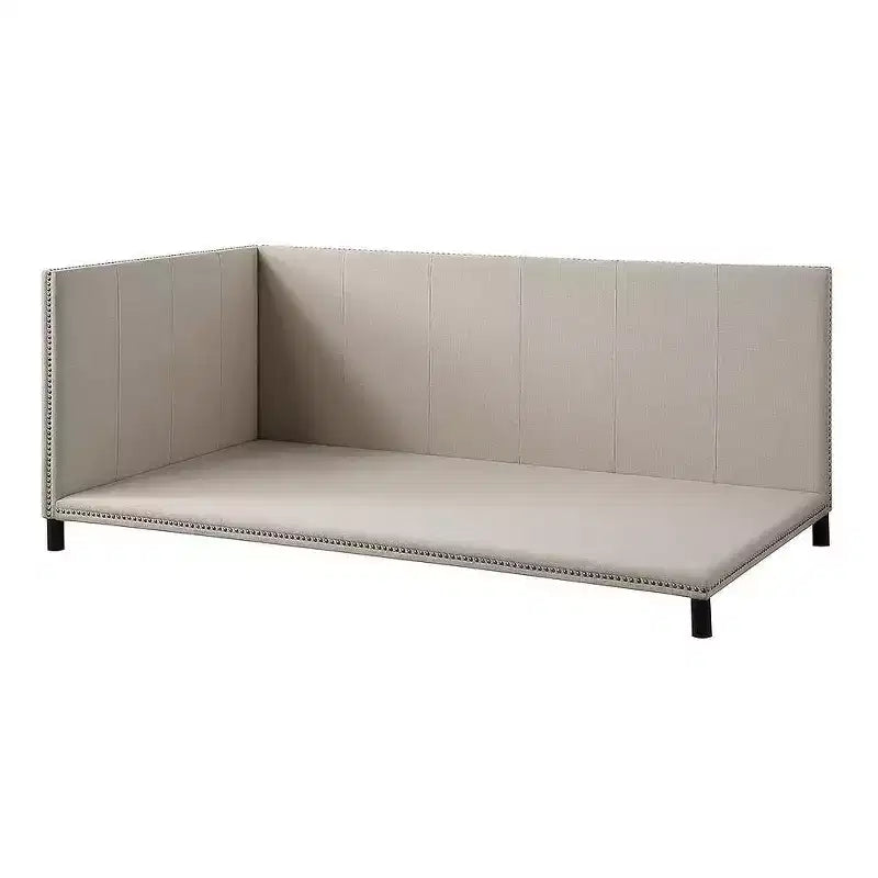 Lit complet Yinbella Acme Furniture en lin beige