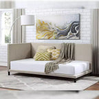 Lit complet Yinbella Acme Furniture en lin beige
