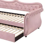 Lit Adkins Acme Furniture deux places/double velours rose