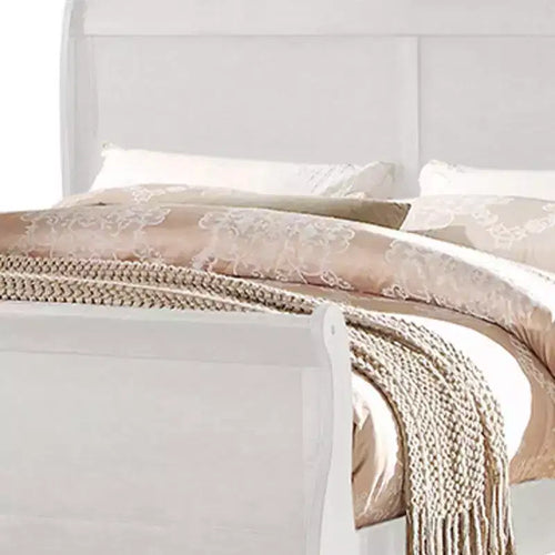 Lit jumeau Louis Philippe 85", tête de lit en similicuir - Acme Furniture : KD