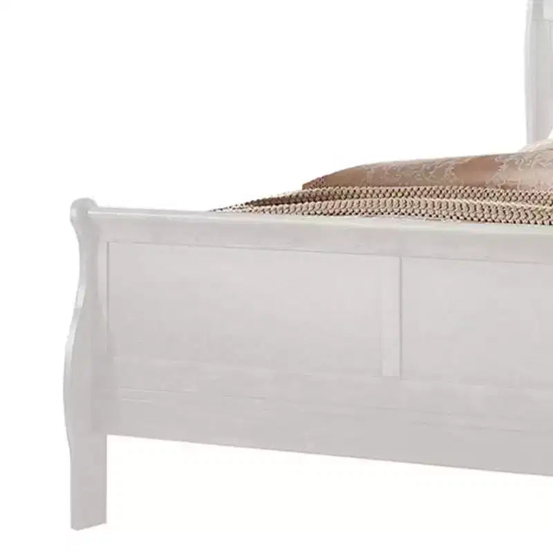 Lit jumeau Louis Philippe 85", tête de lit en similicuir - Acme Furniture : KD
