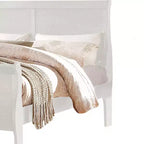 Lit jumeau Louis Philippe 85", tête de lit en similicuir - Acme Furniture : KD
