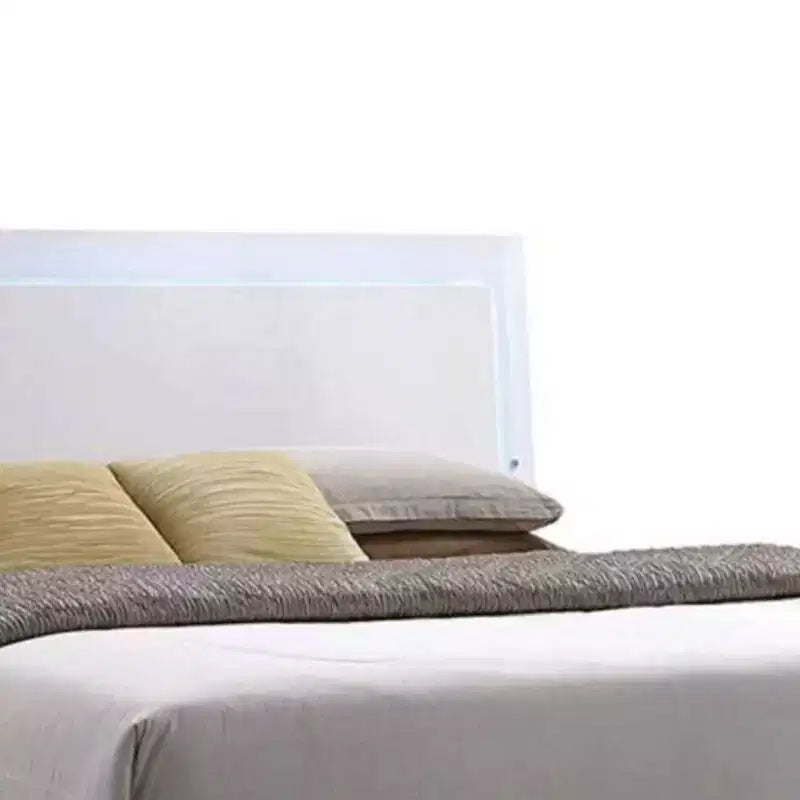 Lit Queen size Lorimar de 85 pouces avec lumière LED et tête de lit en similicuir - Acme Furniture