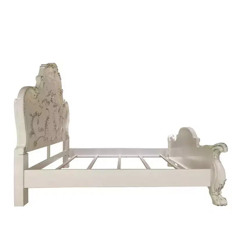 Grand lit à baldaquin de 91 po, design sculpté traditionnel Dresden et pieds à griffes - Acme Furniture