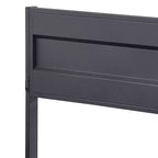 Cargo Lit complet 79 po Gris acier - Acme Furniture : Mobilier de chambre d'adolescent contemporain en métal, pas besoin de sommier tapissier