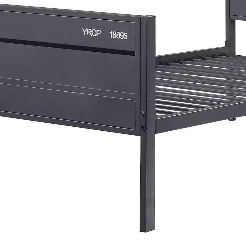 Cargo Lit complet 79 po Gris acier - Acme Furniture : Mobilier de chambre d'adolescent contemporain en métal, pas besoin de sommier tapissier