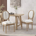 Chaises de salle à manger en tissu de style campagnard français - NH419413