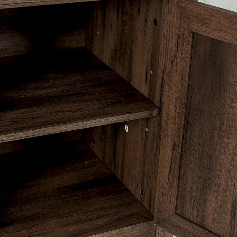 Meuble console de 147 cm avec foyer électrique pour téléviseurs jusqu'à 65 pouces