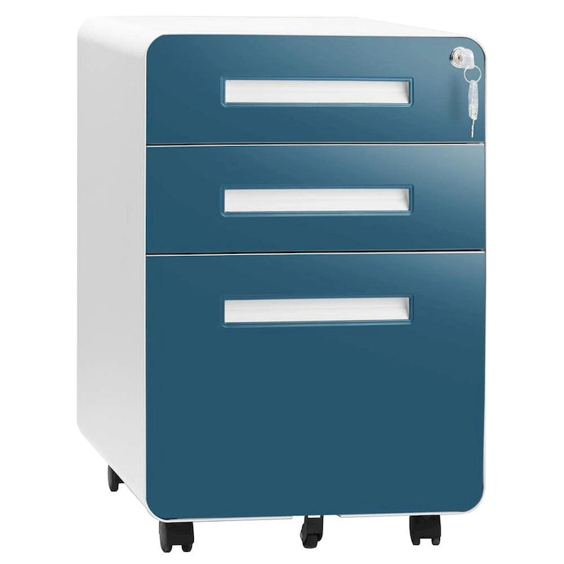 Classeur mobile/vertical à 3 tiroirs pour bureau à domicile