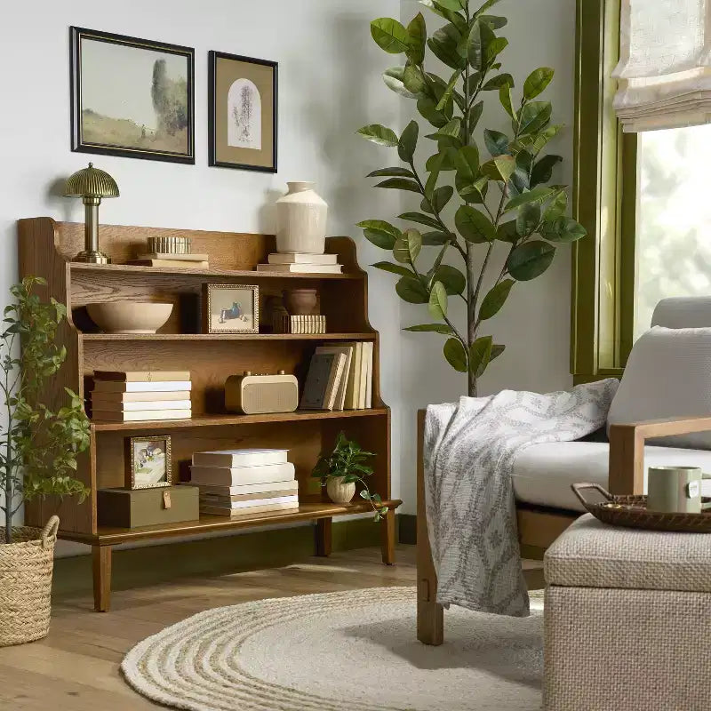 Bibliothèque cascade large – Chêne brun – Hearth & Hand™ avec Magnolia