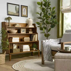 Bibliothèque cascade large – Chêne brun – Hearth & Hand™ avec Magnolia