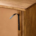 Commode horizontale contemporaine en bois à 6 tiroirs, chêne vieilli - Hearth & Hand™ avec Magnolia
