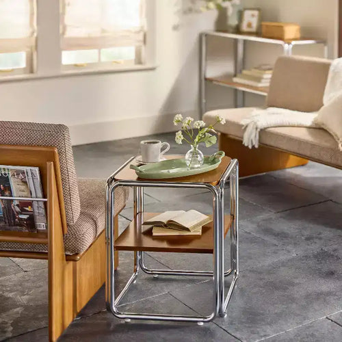 Table d'appoint avec cadre chromé - Hearth & Hand™ avec Magnolia
