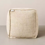 Pouf carré en laine motif crème - Hearth & Hand™ avec Magnolia