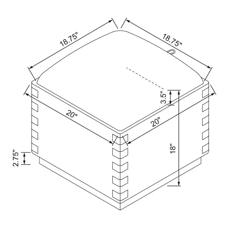 Banc de rangement Dovetail - Hearth & Hand™ avec Magnolia