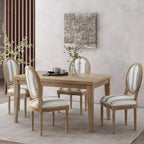 Chaises de salle à manger en tissu de style campagnard français - NH419413